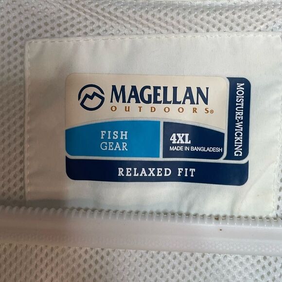 5 for $25🔥Magellan White Short Sleeve Button Front Shirt 4XL - Picture 4 of 7